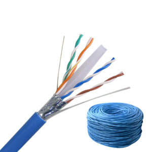 cat6 cable FTP Bare copper CCA conductor lszh jacket 305m roll